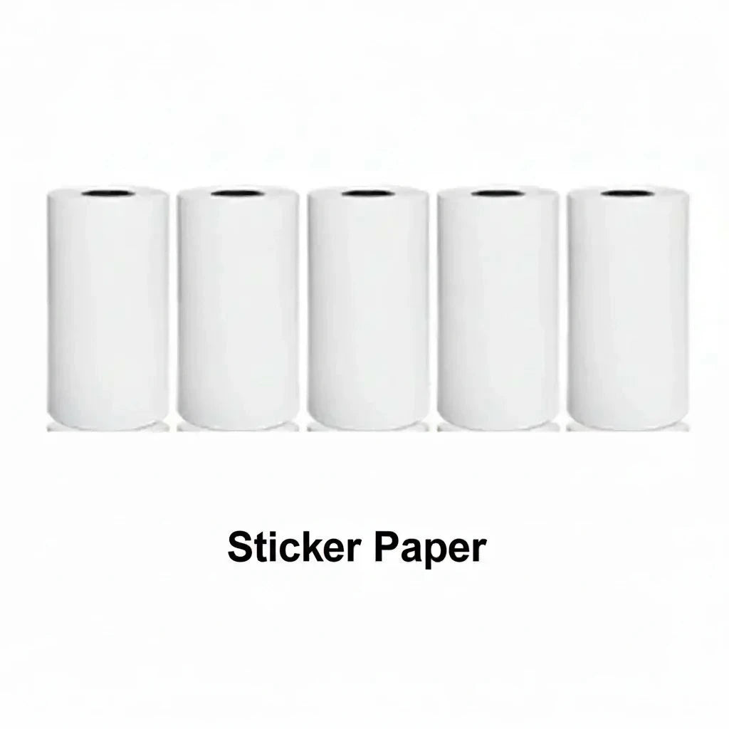 Printer paper rolls for mini wireless thermal printer use.
